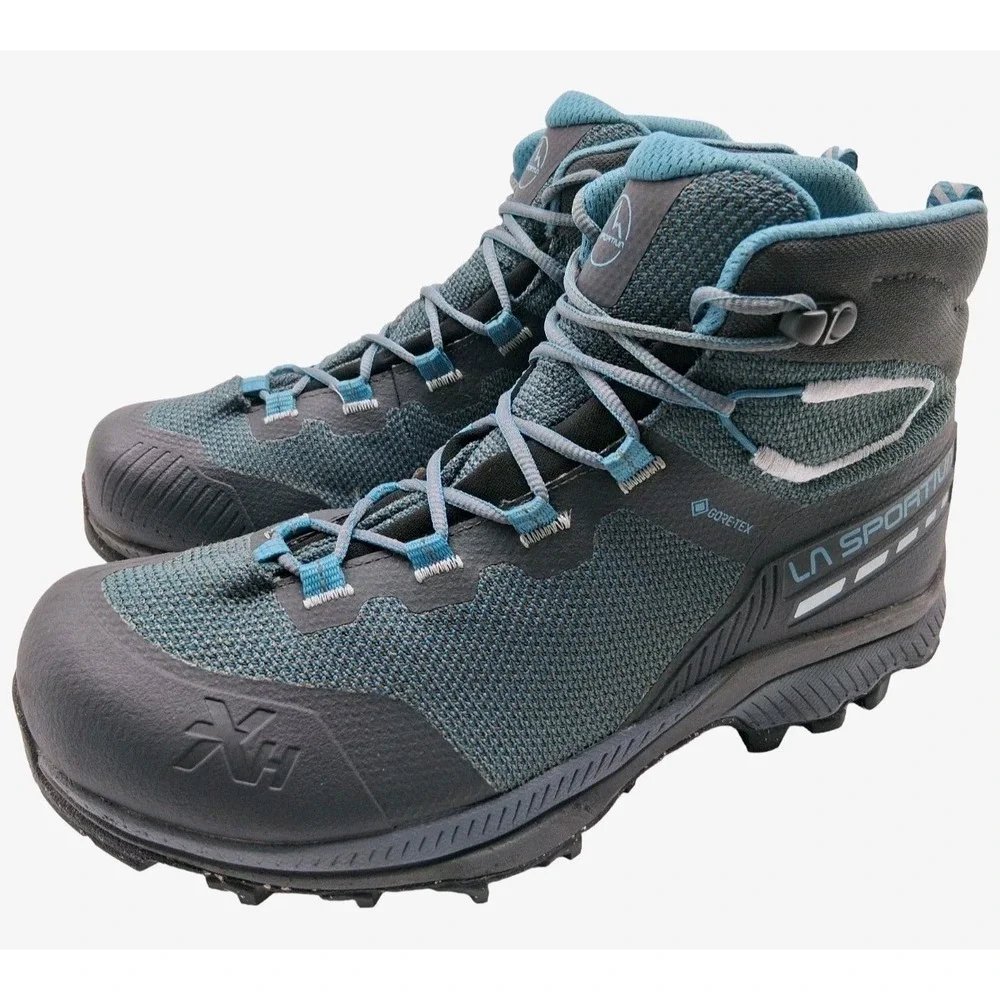 La Sportiva Hiking Boots Womens Size 9.5 Blue TX Hike Mid GTX Gore Tex Vibram
